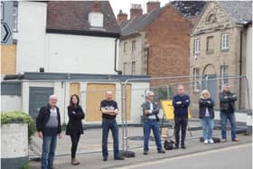 Left to right: Ian Jones, Ellie Leech, Cllr Dave Skinner, Ian Pearson, Cllr John Holland, Lisa Evans and Steve Stacey. Photo submitted