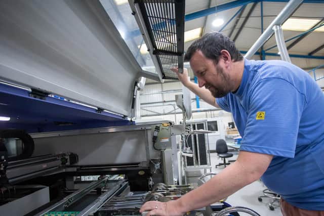 C-MAC SMT, which employs 28 people at its state-of-the-art facility in Warwick, has bounced back from the challenges of Brexit and Covid-19 to post £3.2million in sales for the last twelve months. Photo supplied