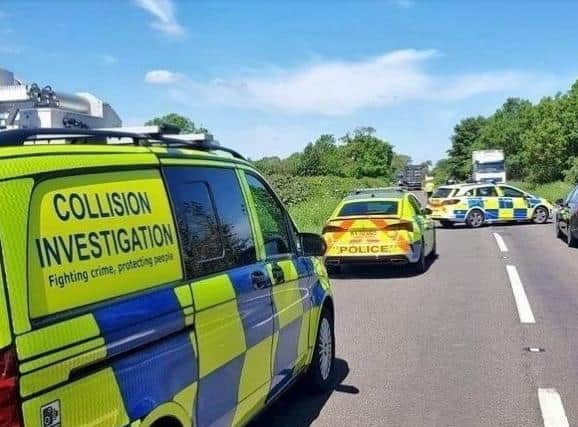 Crash investigators spent hours at the scene of Tuesday morning's A45 smash