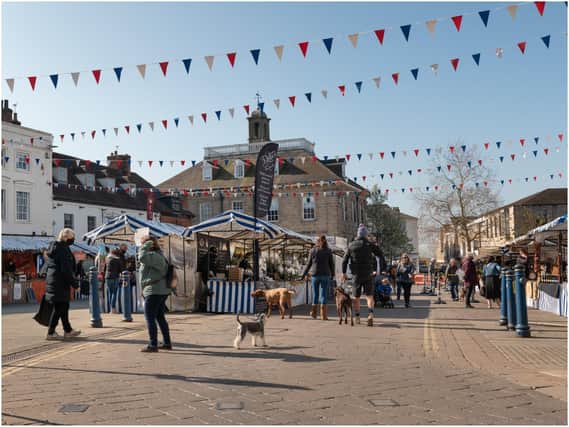 The weekly market in Warwick. Photo supplied