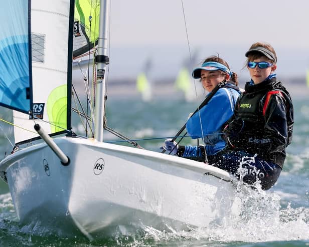 National champions Jess Powell and Millie Irish (Picture: www.digitalsailing.co.uk)