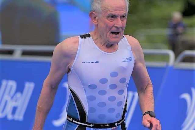 Professor Nigel Dimmock has just become British Olympic Distance Triathlon Champion in the over 80s age group at the age of 81.