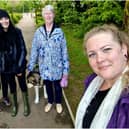 Val Pinfold, Jayne Davies, Rufio, Christine Bayliss and Roxy Peachey. Photo supplied