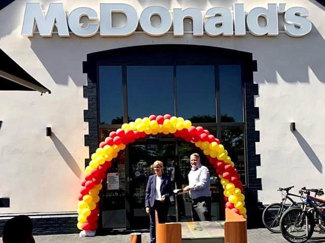 A new McDonald’s restaurant was officially opened by local franchisee Joanne Jones and McDonald’s director of franchising, Jason Hall. Photo supplied