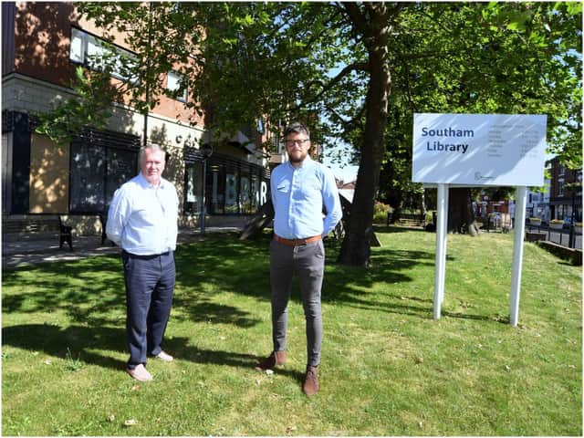 Left to right: Cllr Daren Pemberton with Mike King, Director of People & Places Insight. Photo supplied