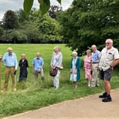 The Paulownia Tomentosum tree-planting ceremony in honour of Paul Edwards at Jephson Gardens in Leamington.