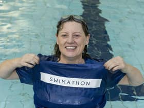 Sheelagh training for the event.
