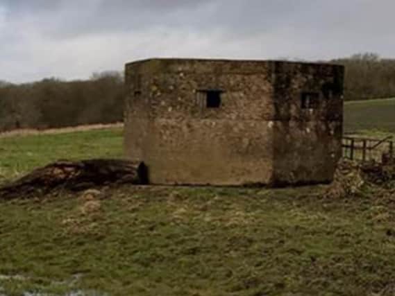 The pillbox, built in the early years of the Second World War.
