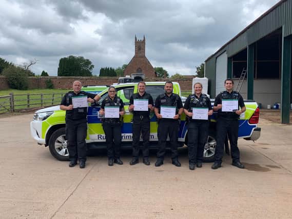Some of the Warwickshire officers who completed the new course.