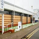 The vaccination centre at Stoneleigh Park