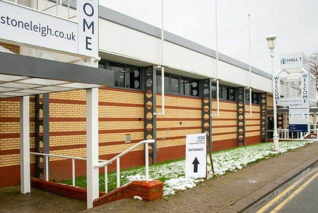 The vaccination centre at Stoneleigh Park