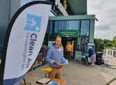 Ignaty Dyakov-Richmond from Clean Air for Leamington outside Morrisons. Photo supplied