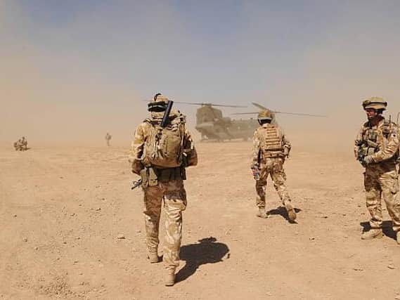 British troops on operations in Afghanistan. Many soldiers have stated the work of the translators prevented the deaths of countless British troops.