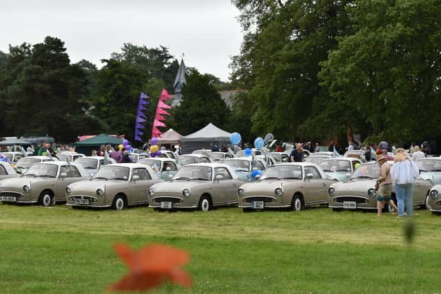 Car owners and fans from all across the UK gathered in Wellesbourne to mark 30 years since the launch of the Nissan Figaro.