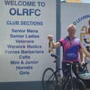 Commander Michael 'Doc' Cox at Old Leamingtonians Rugby Club.