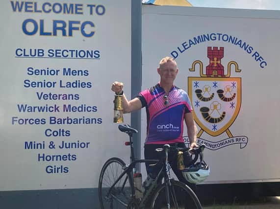 Commander Michael 'Doc' Cox at Old Leamingtonians Rugby Club.