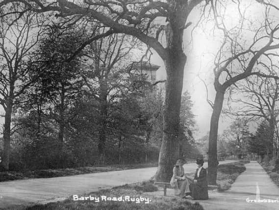 Barby Road, Rugby... in the days when the majestic elm was king.