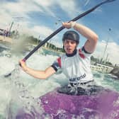 Kimberley Woods on the water at Lee Valley, preparing to represent Team GB in the Tokyo Olympics   (Picture by Sam Mellish)