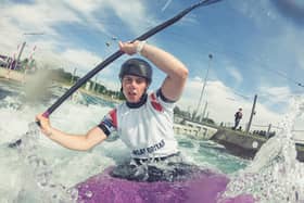 Kimberley Woods on the water at Lee Valley, preparing to represent Team GB in the Tokyo Olympics   (Picture by Sam Mellish)