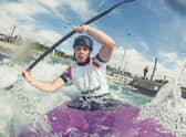 Kimberley Woods on the water at Lee Valley, preparing to represent Team GB in the Tokyo Olympics   (Picture by Sam Mellish)