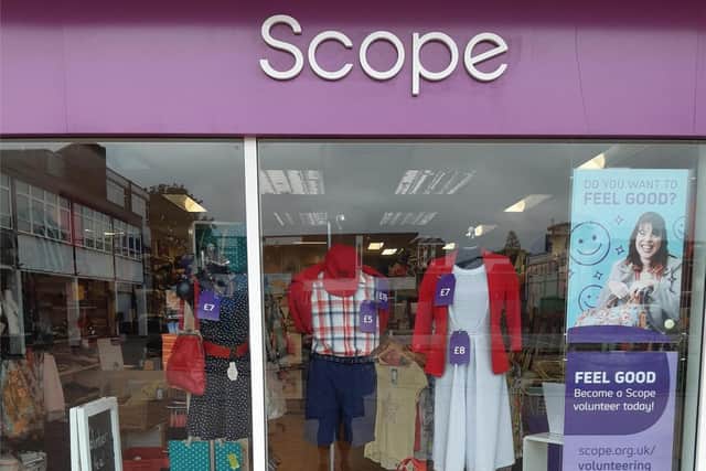 The Scope charity shop in Kenilworth.