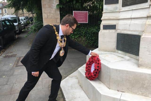 To mark the centenary of the memorial, two new bronze plates were dedicated by the Mayor of Warwick, CllrRichard Edgington, with the names of 14 Warwick men who for various reasons were missing from the original plaques. Photo supplied