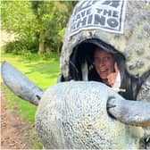 Amber Bence is hoping to raise at least £1,000 for the Save the Rhino charity by taking on a half-marathon in full rhino costume. Photo supplied