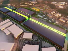 A CGI image of the proposed gigafactory site. Image supplied