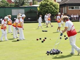 Warwickshire Ladies playing Gloucestershire at Stoke BC in the Middle England League (Pictures by Carol Norton)