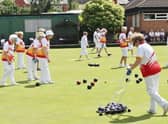 Warwickshire Ladies playing Gloucestershire at Stoke BC in the Middle England League (Pictures by Carol Norton)