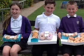 Pupils at Our Lady and Saint Teresa's Catholic Primary School sold donuts to their classmates and wore their pyjamas to school to raise more than £300 for Warwick Hospital.