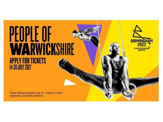 A poster for the Birmingham 2022 Commonwealth Games ballot exclusive to West Midlands residents until July 30.