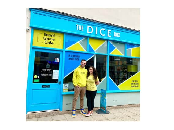 Stephanie Branch (soon to be Davies) and Trevor Davies said they chose to open The Dice Box in Leamington in 2018 as 'it’s such a thriving town full of many other fantastic independent businesses'.