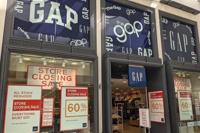 GAP at the Royal Priors shopping centre in Leamington town centre.