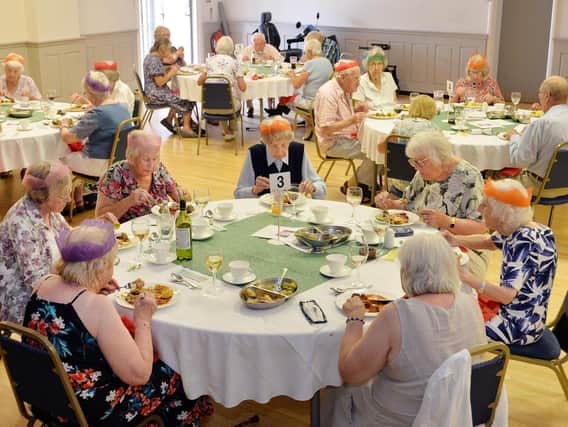 Age Concern Lutterworth during their Christmas Party at the Wycliffe Rooms in July.
PICTURE: ANDREW CARPENTER