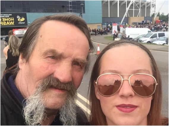 Clifford Bosley, known as Basher, with his daughter Hayley Bosley. Photo supplied