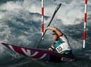 Kimberley Woods paddling in Tokyo  (Picture Getty Images)