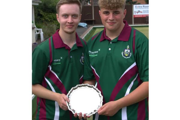 Junior Pairs winners Dan Ellicott (left) and Aiden Maries from Avenue Leamington