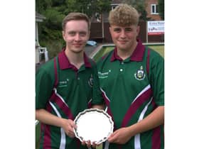 Junior Pairs winners Dan Ellicott (left) and Aiden Maries from Avenue Leamington