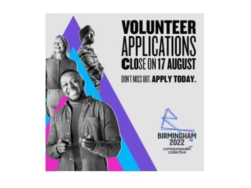 The search to find more than 13,000 volunteers for the Birmingham 2022 Commonwealth Games is coming to a close.