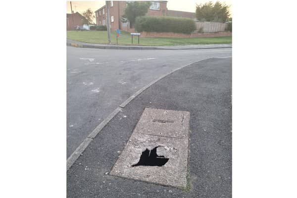 The pavement cover in Southam. Photo supplied