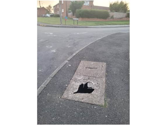 The pavement cover in Southam. Photo supplied