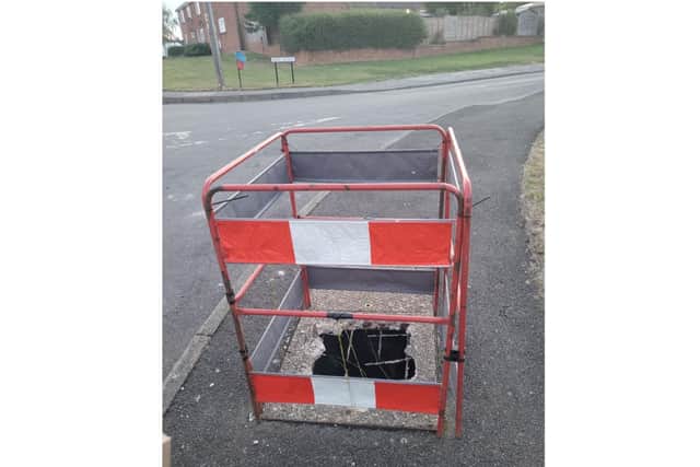The pavement cover in Southam. Photo supplied