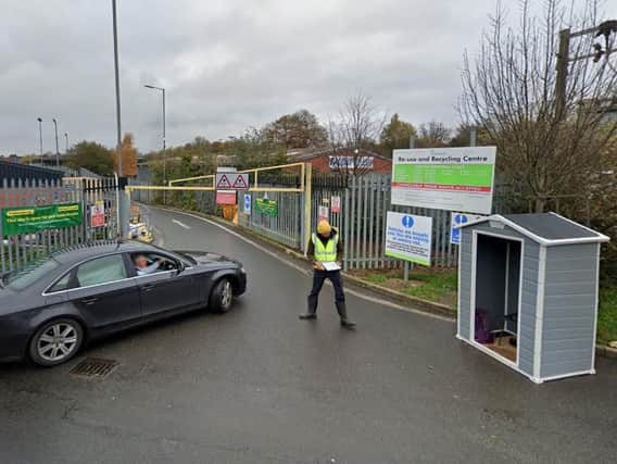 Hunter's Lane Recycling Centre in Rugby. Photo: Google Maps.