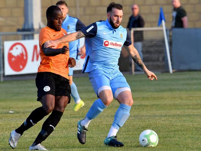 Rugby Town's scorer and Star Man Barry Fitzharris