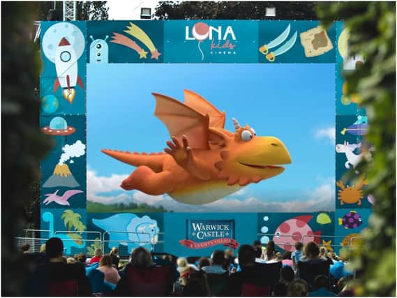 Zog the lovable dragon will be appearing on the big screen at Warwick Castle this summer. Photo supplied by Warwick Castle