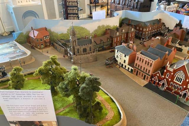 The tramway model on display inside the visitor information centre. Photo supplied