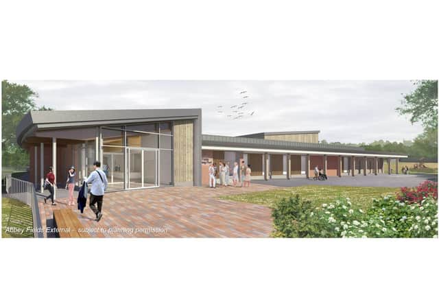 How the Abbey Fields centre could look. Graphic supplied by Warwick District Council