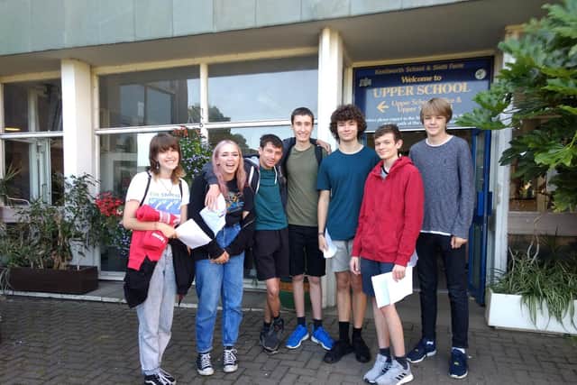 Kenilworth School pupils received their GCSE results this morning.