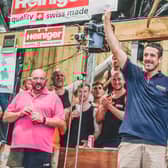 Stuart sheared 872 sheep in nine hours to break the world record. Credit Emily Fleur.